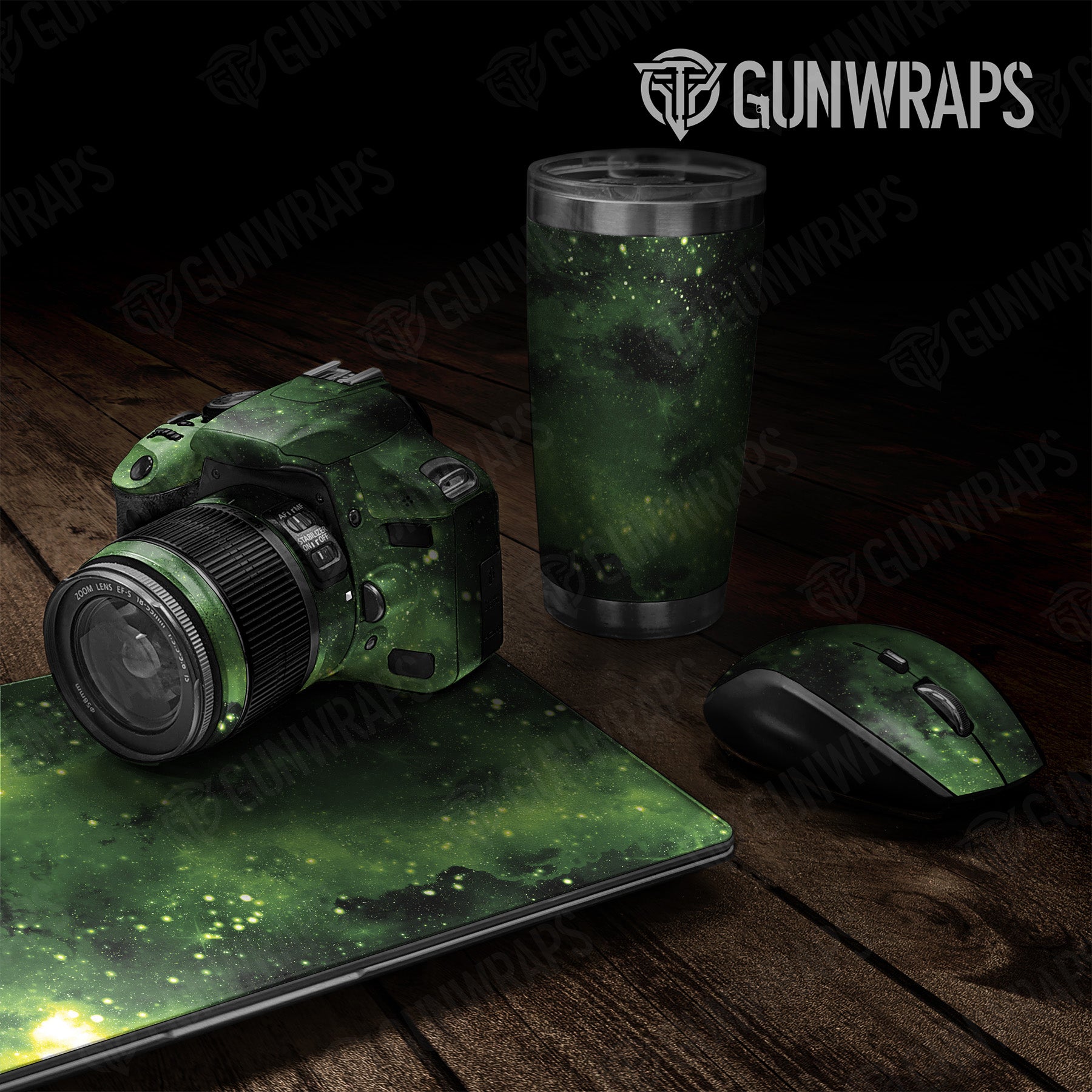 Universal Sheet Galaxy Green Gear Skin Vinyl Wrap