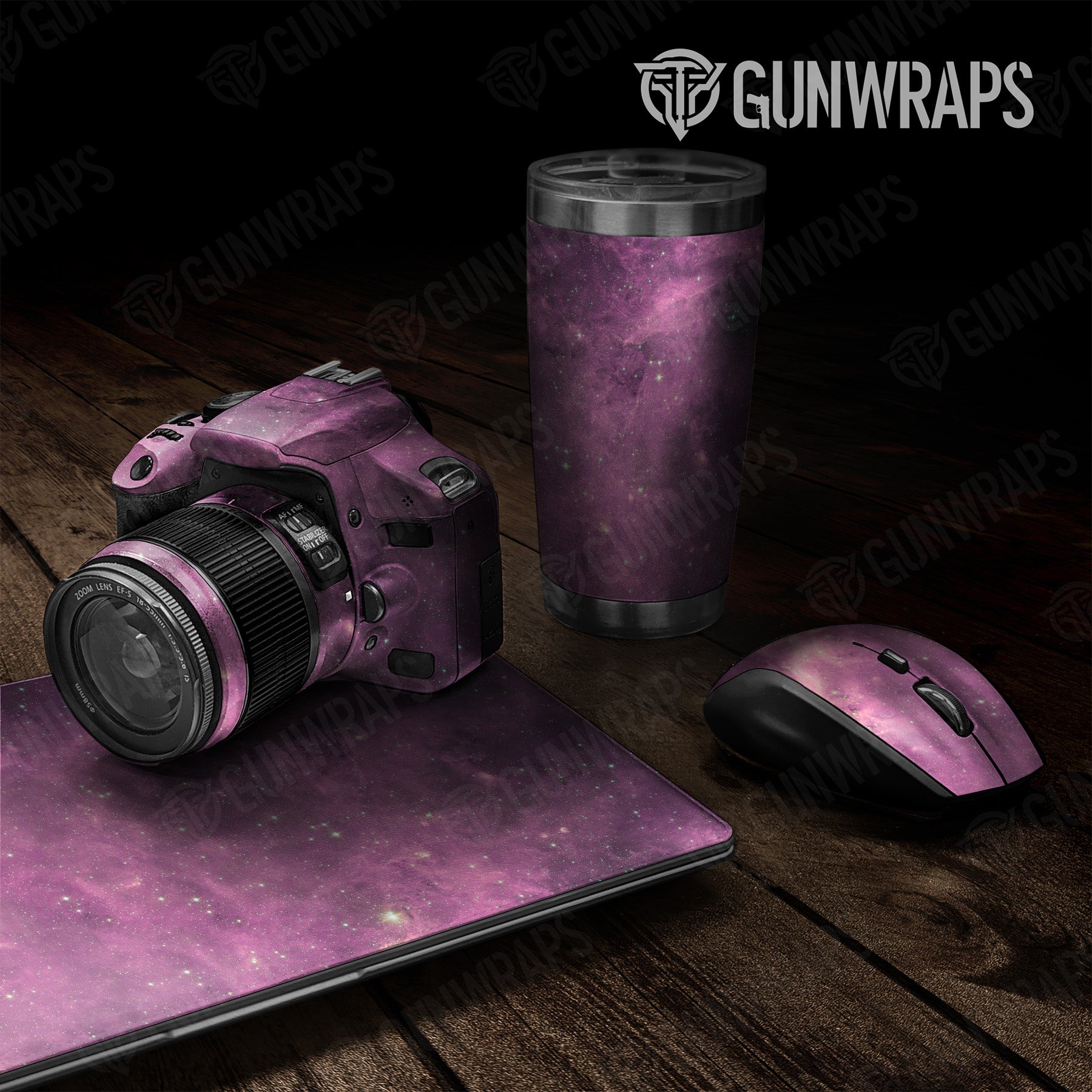 Universal Sheet Galaxy Purple Nebula Gear Skin Vinyl Wrap