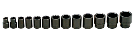 1/2″ Drive 13 Piece Impact Socket Set 7/16″ – 1-1/4″ (415WR)