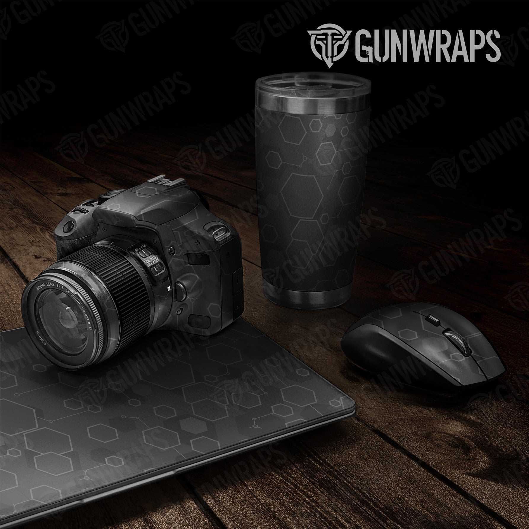 Universal Sheet Hex DNA Elite Black Gear Skin Vinyl Wrap Online Sale