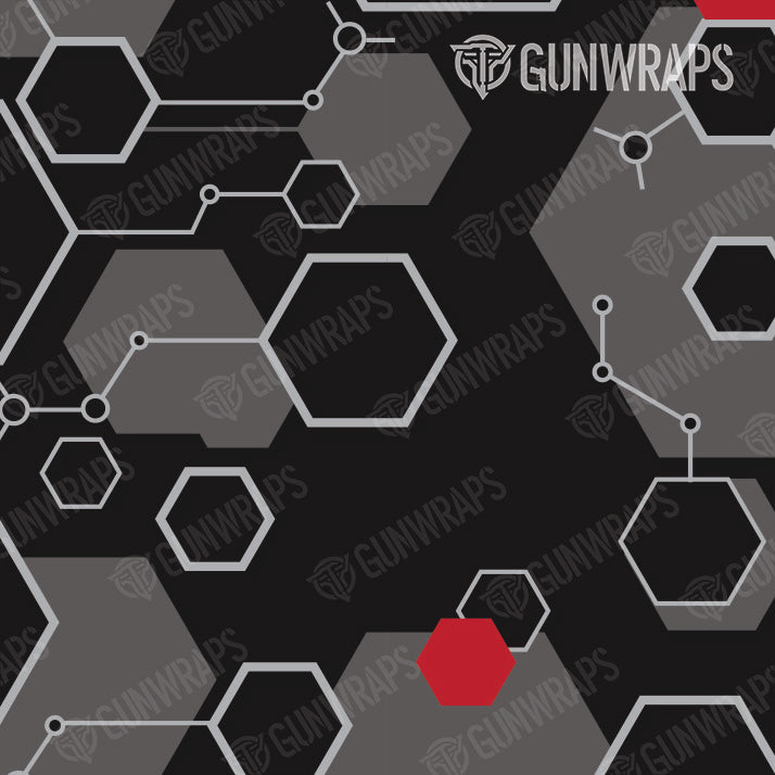 Universal Sheet Hex DNA Red Gear Skin Vinyl Wrap
