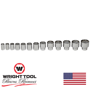 1/2″ Drive 13 Piece 8 Point Socket Set 7/16″ – 1-1/4″ (450WR)