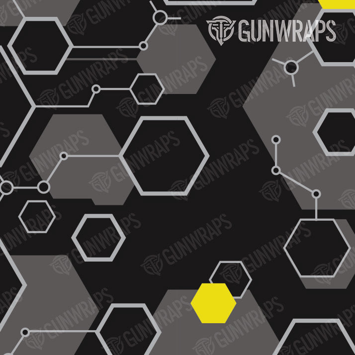 Universal Sheet Hex DNA Yellow Gear Skin Vinyl Wrap Sale