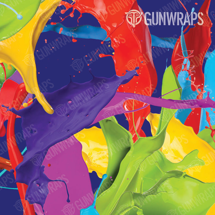 Universal Sheet Paint Splatter Blue Gear Skin Vinyl Wrap Online now