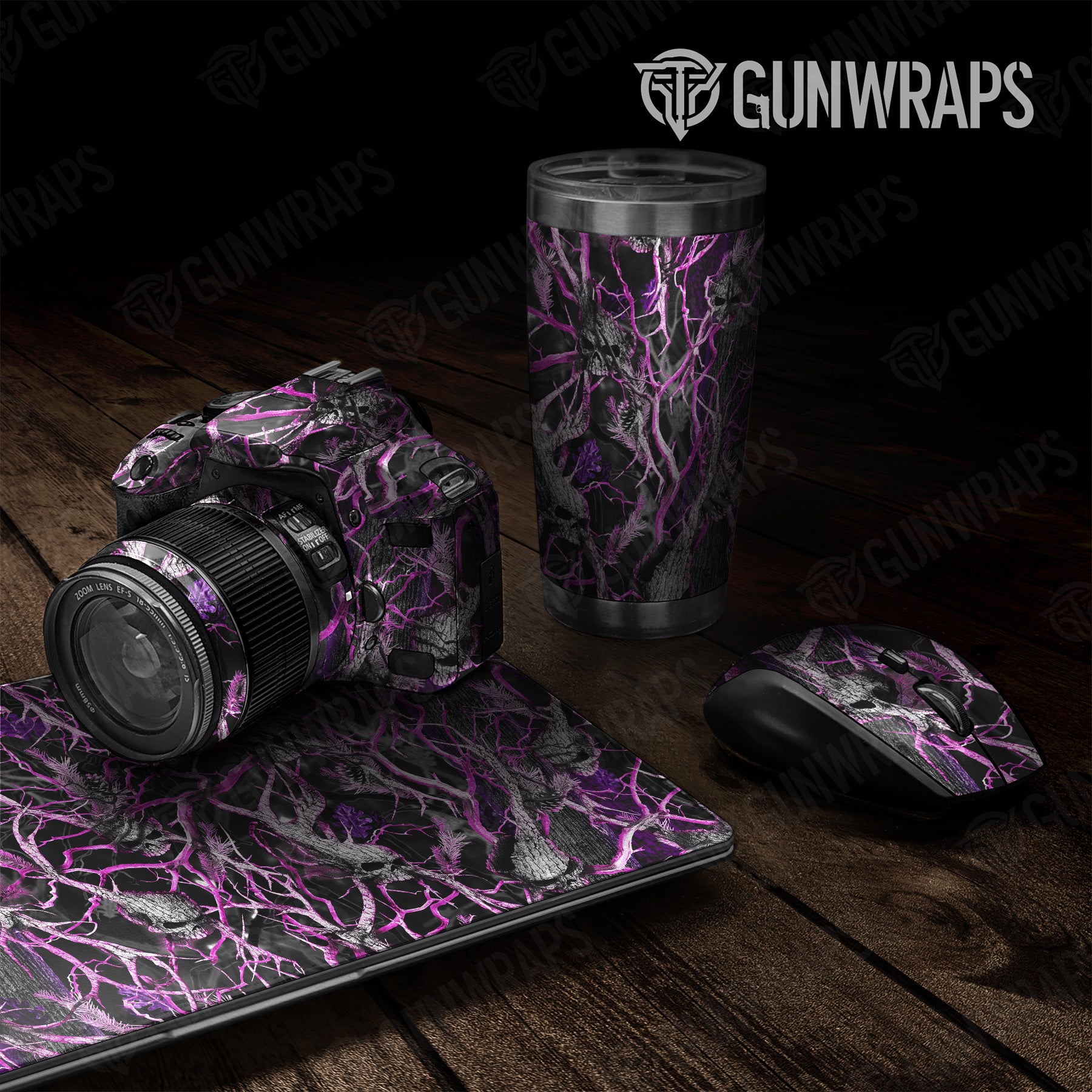 Universal Sheet Nature Pink Voodoo Camo Gear Skin Vinyl Wrap