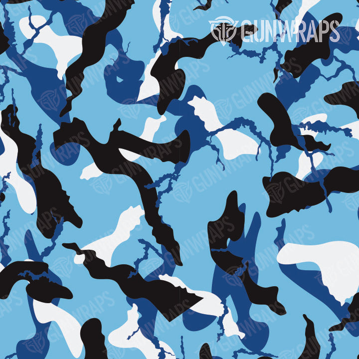 Universal Sheet Ragged Baby Blue Camo Gear Skin Vinyl Wrap