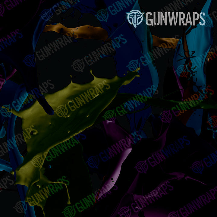 Universal Sheet Paint Splatter Midnight Gear Skin Vinyl Wrap