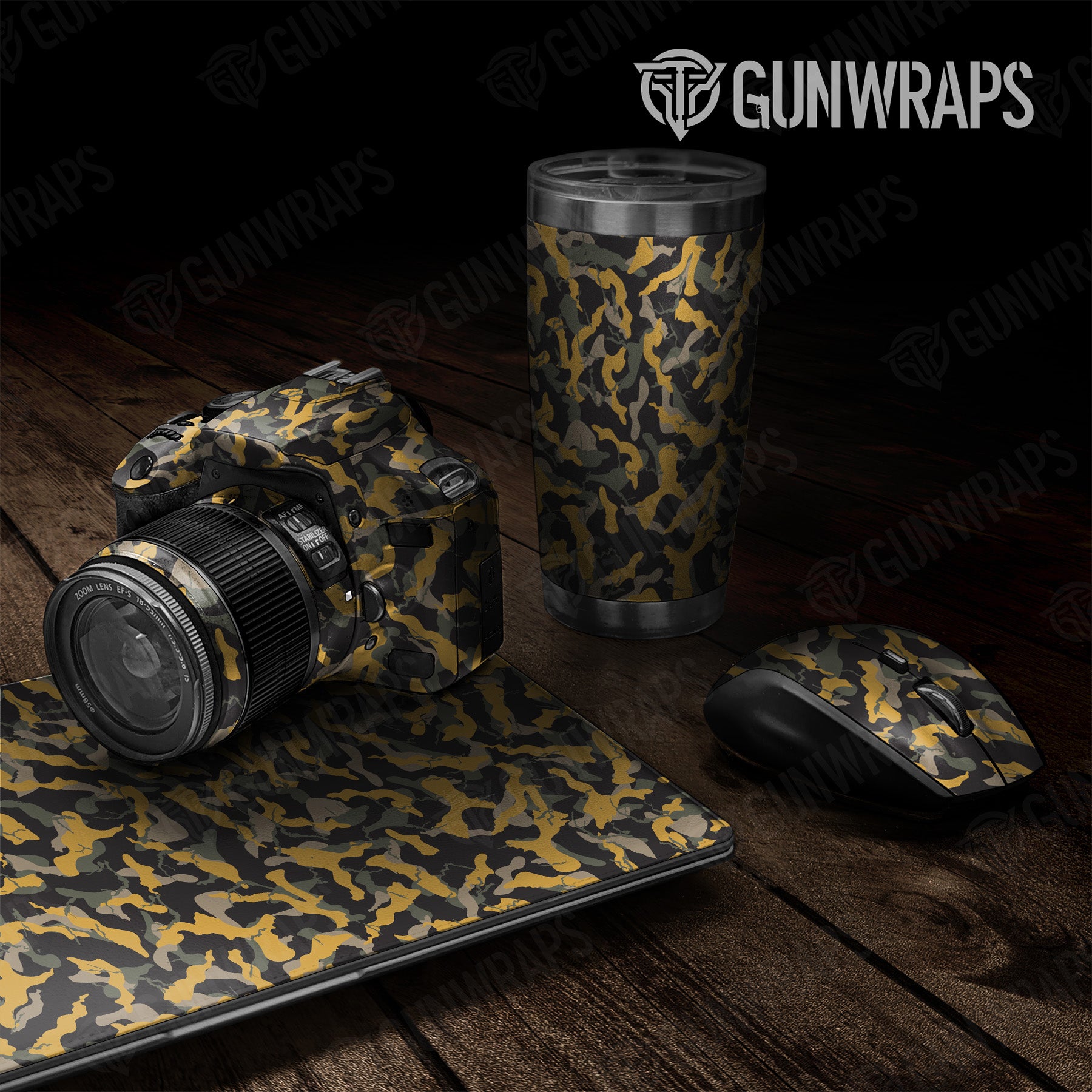 Universal Sheet Ragged Militant Yellow Camo Gear Skin Vinyl Wrap Online Hot Sale