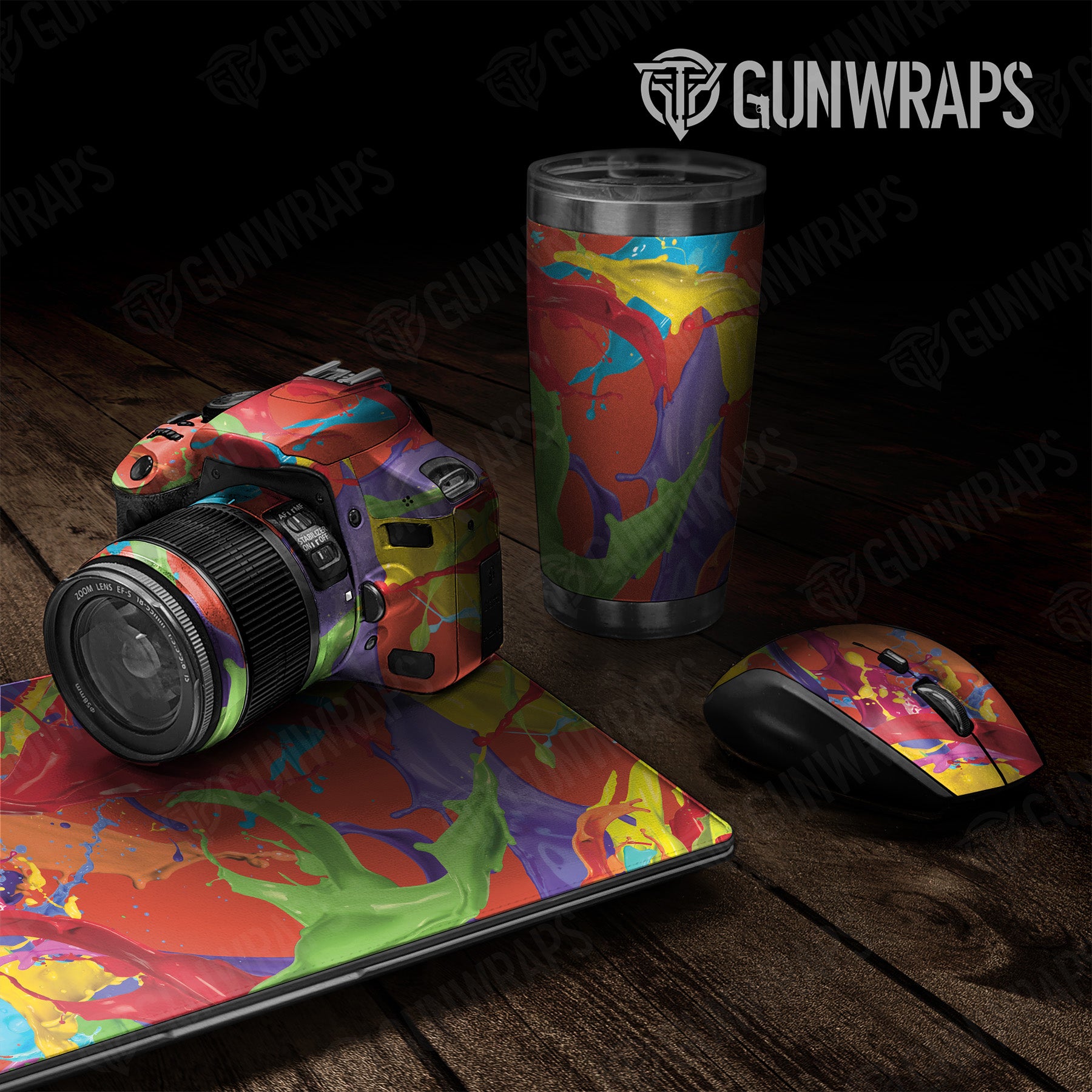 Universal Sheet Paint Splatter Tomato Gear Skin Vinyl Wrap