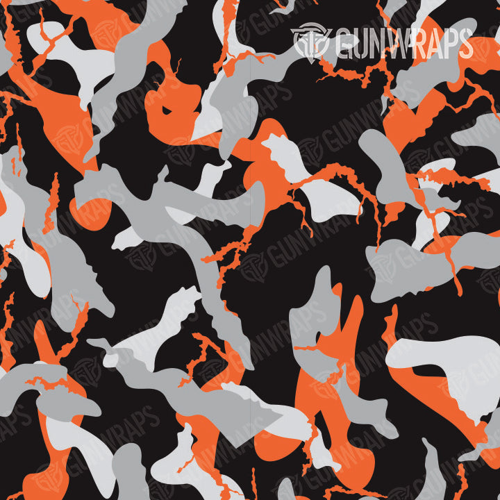 Universal Sheet Ragged Orange Tiger Camo Gear Skin Vinyl Wrap