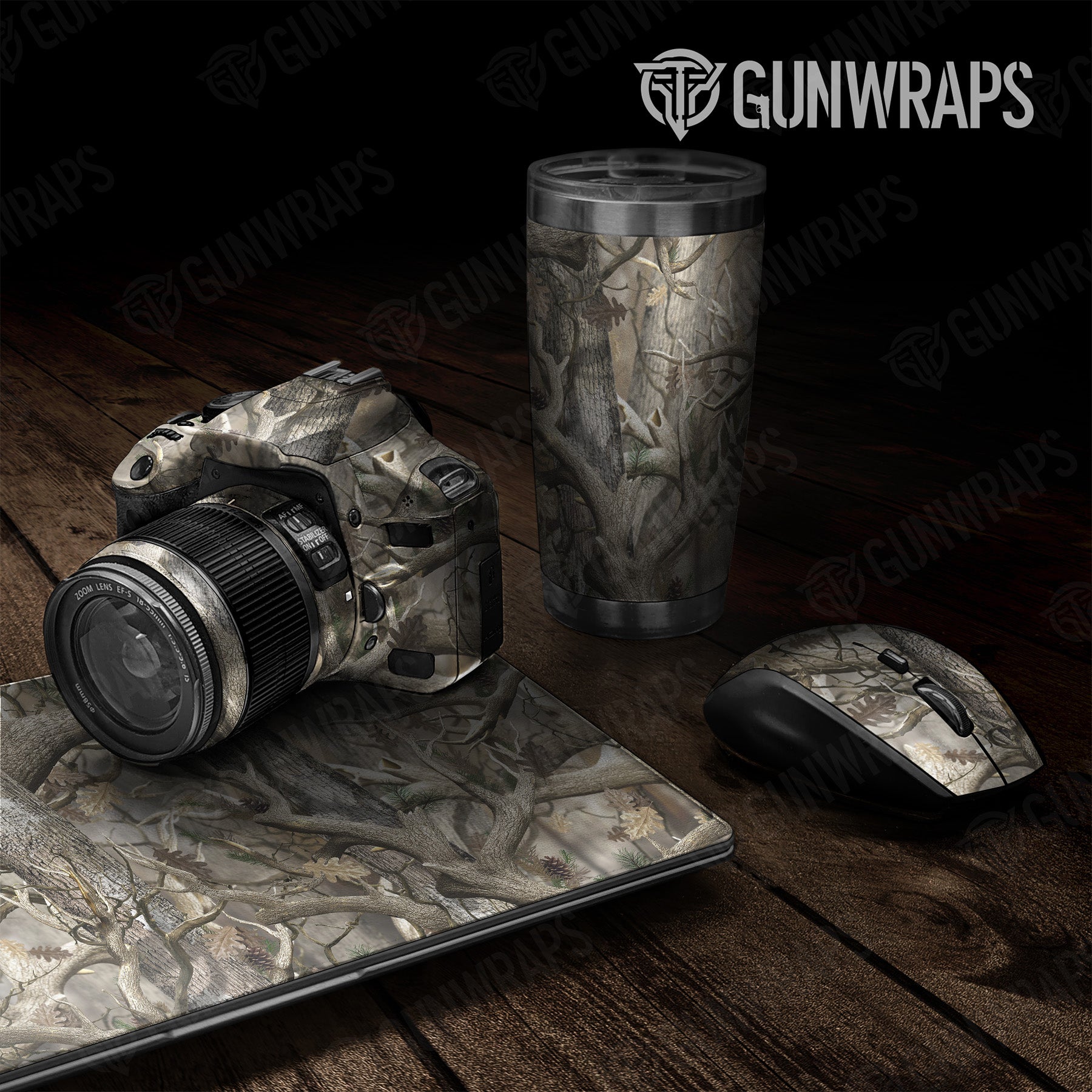 Universal Sheet Nature Lifeless Woods Camo Gear Skin Vinyl Wrap