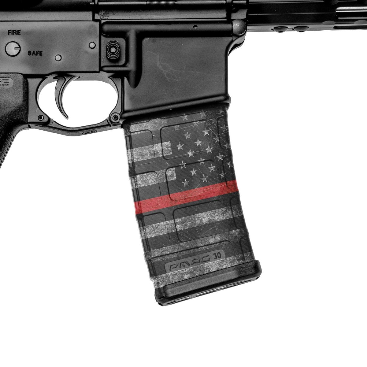 AR-15 Mag Skin (Thin Red Line)