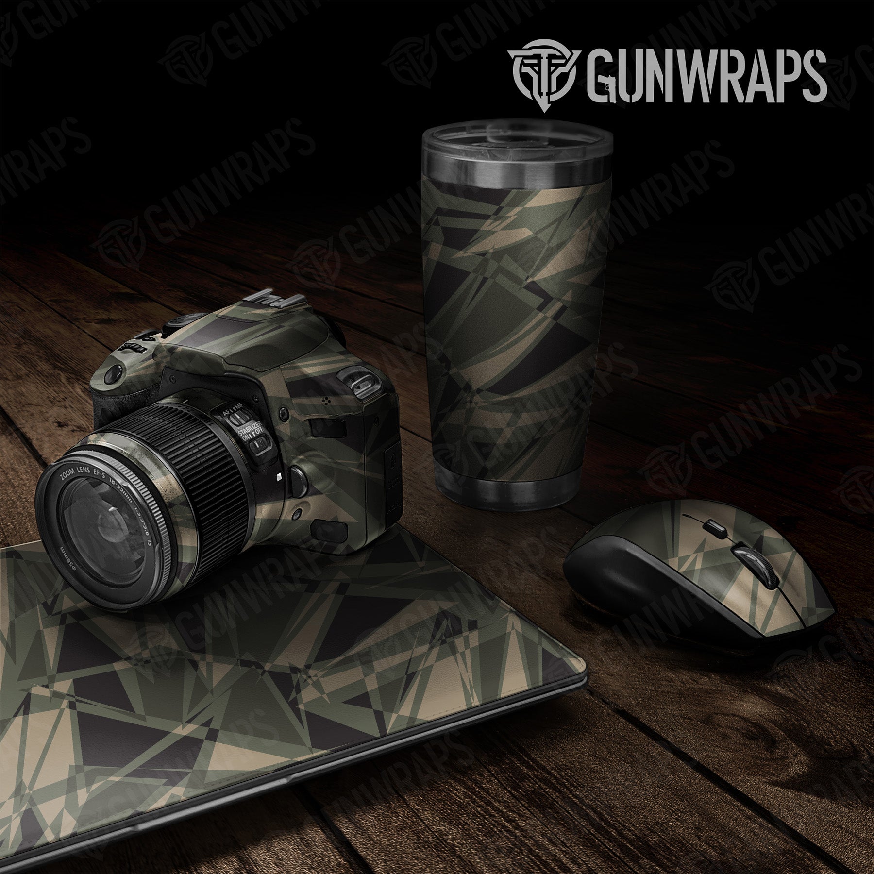 Universal Sheet Sharp Militant Green Camo Gear Skin Vinyl Wrap Online Hot Sale