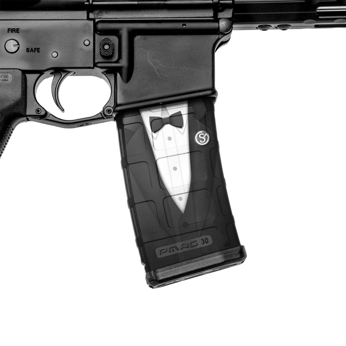 AR-15 Mag Skin (Tuxedo)