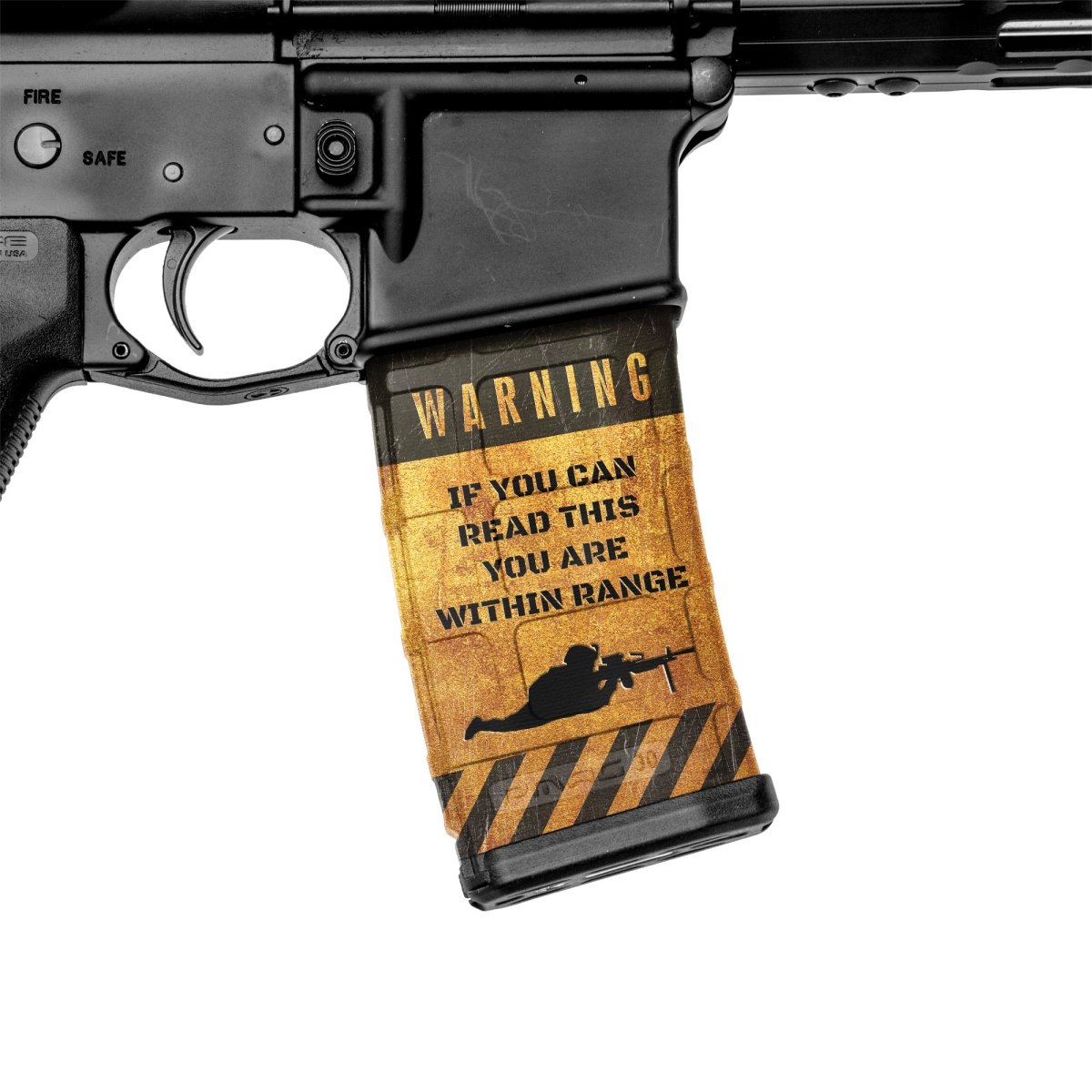 AR-15 Mag Skin (Warning) on Sale