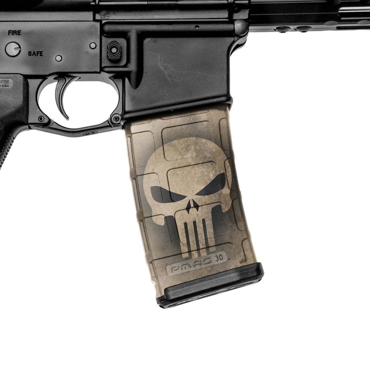 AR-15 Mag Skin (Skull Tan)