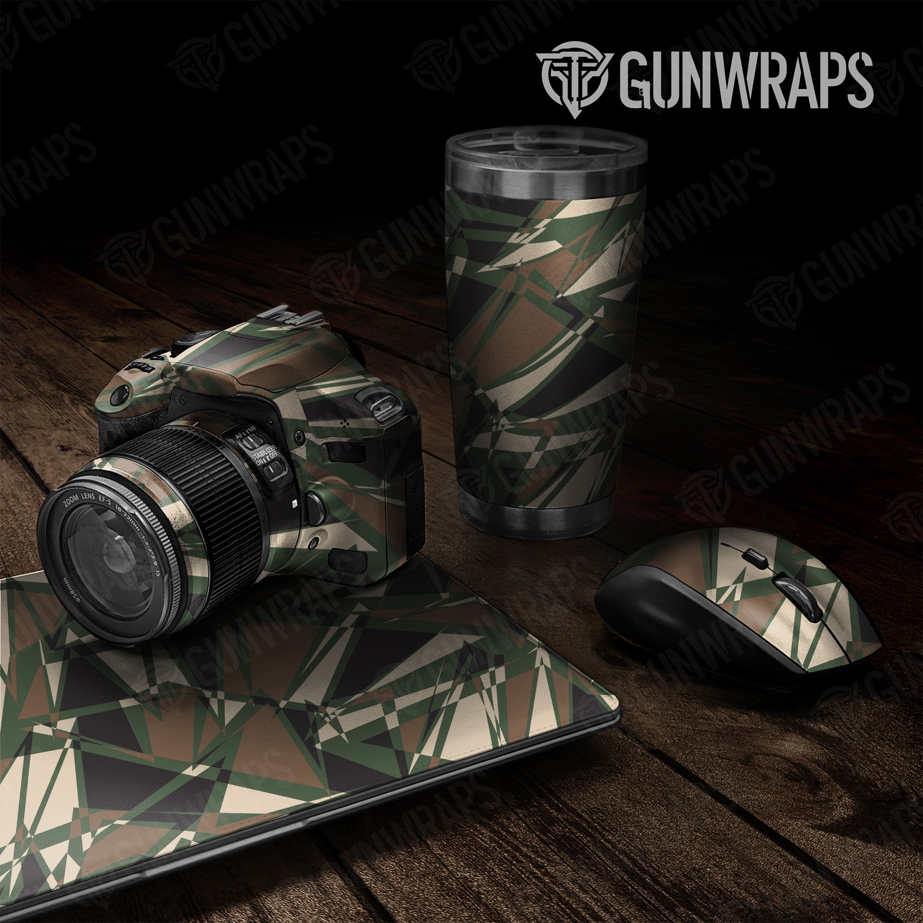 Universal Sheet Sharp Woodland Camo Gear Skin Vinyl Wrap Hot on Sale