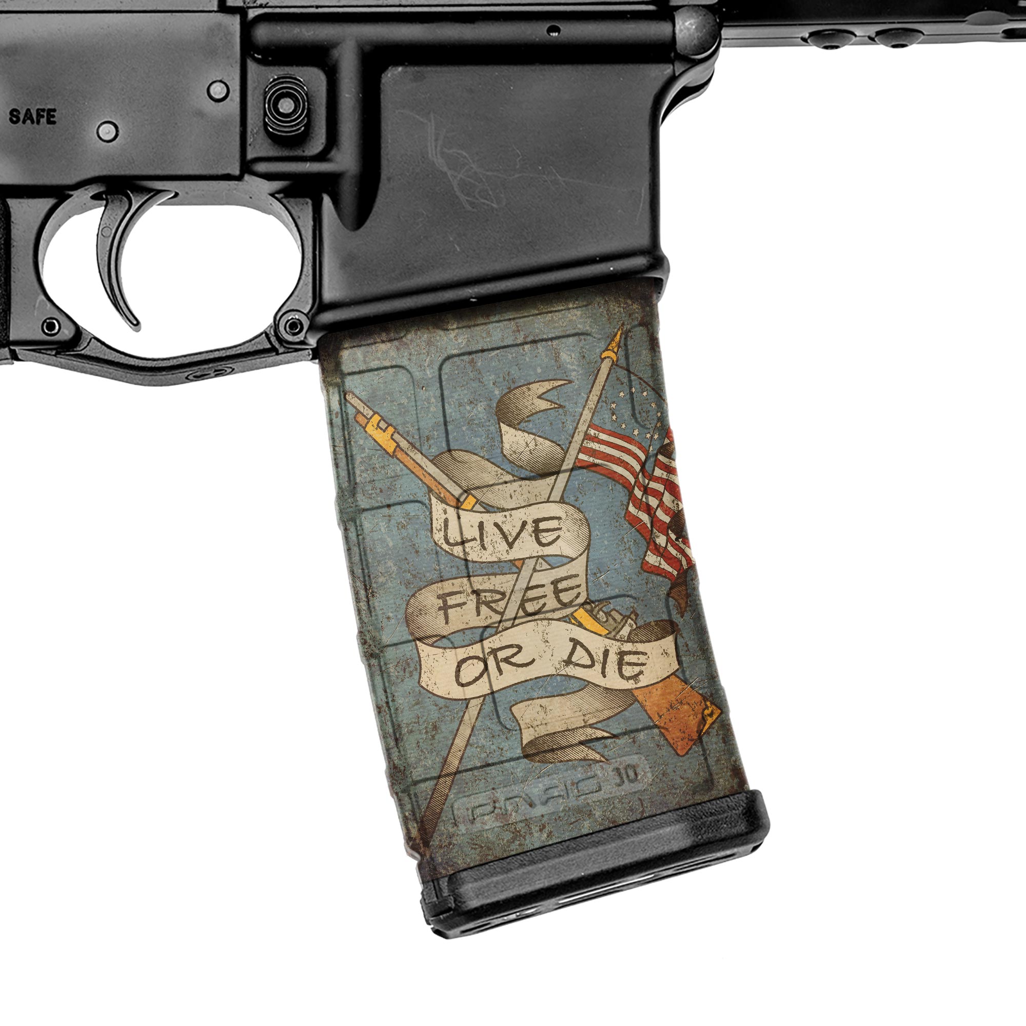 AR-15 Mag Skin (Live Free or Die) Supply