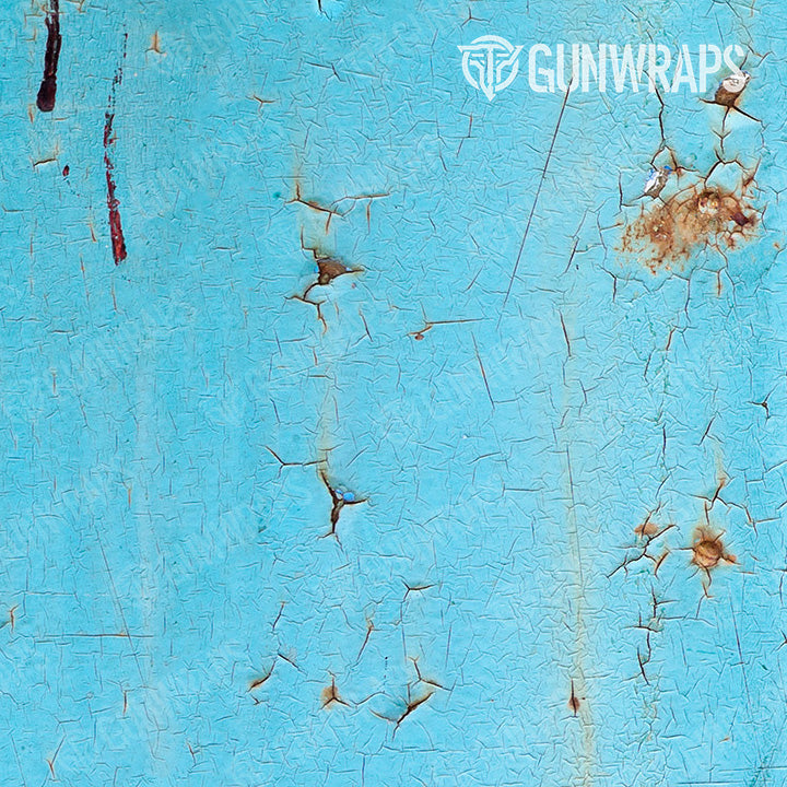 Universal Sheet Rust 3D Tiffany Blue Gear Skin Vinyl Wrap