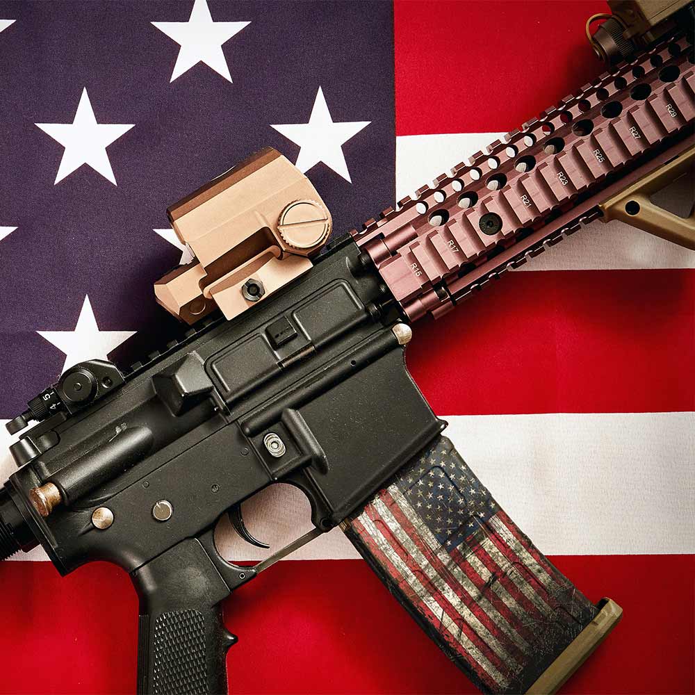 AR-15 Mag Skin (Vertical American Flag)