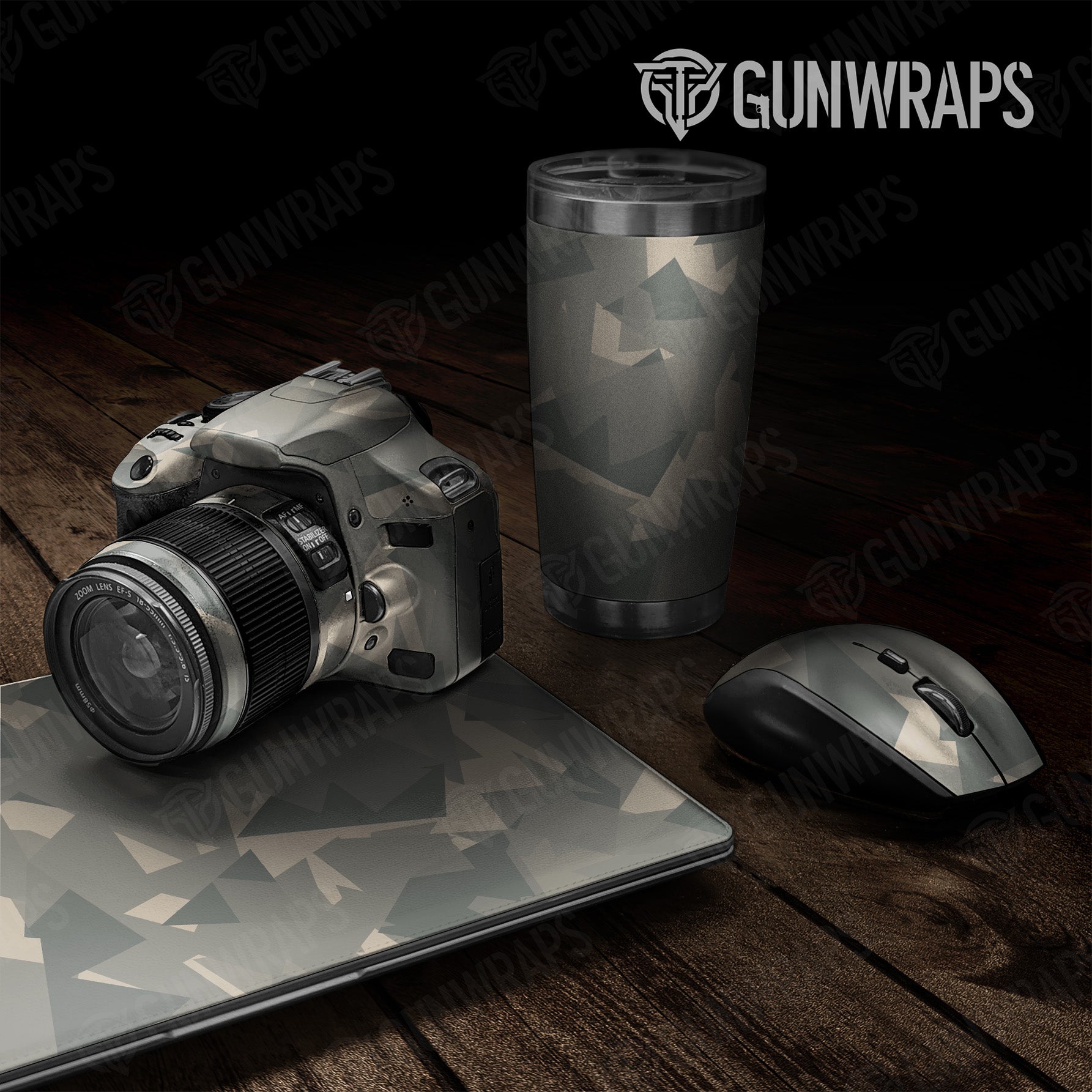 Universal Sheet Shattered Army Camo Gear Skin Vinyl Wrap