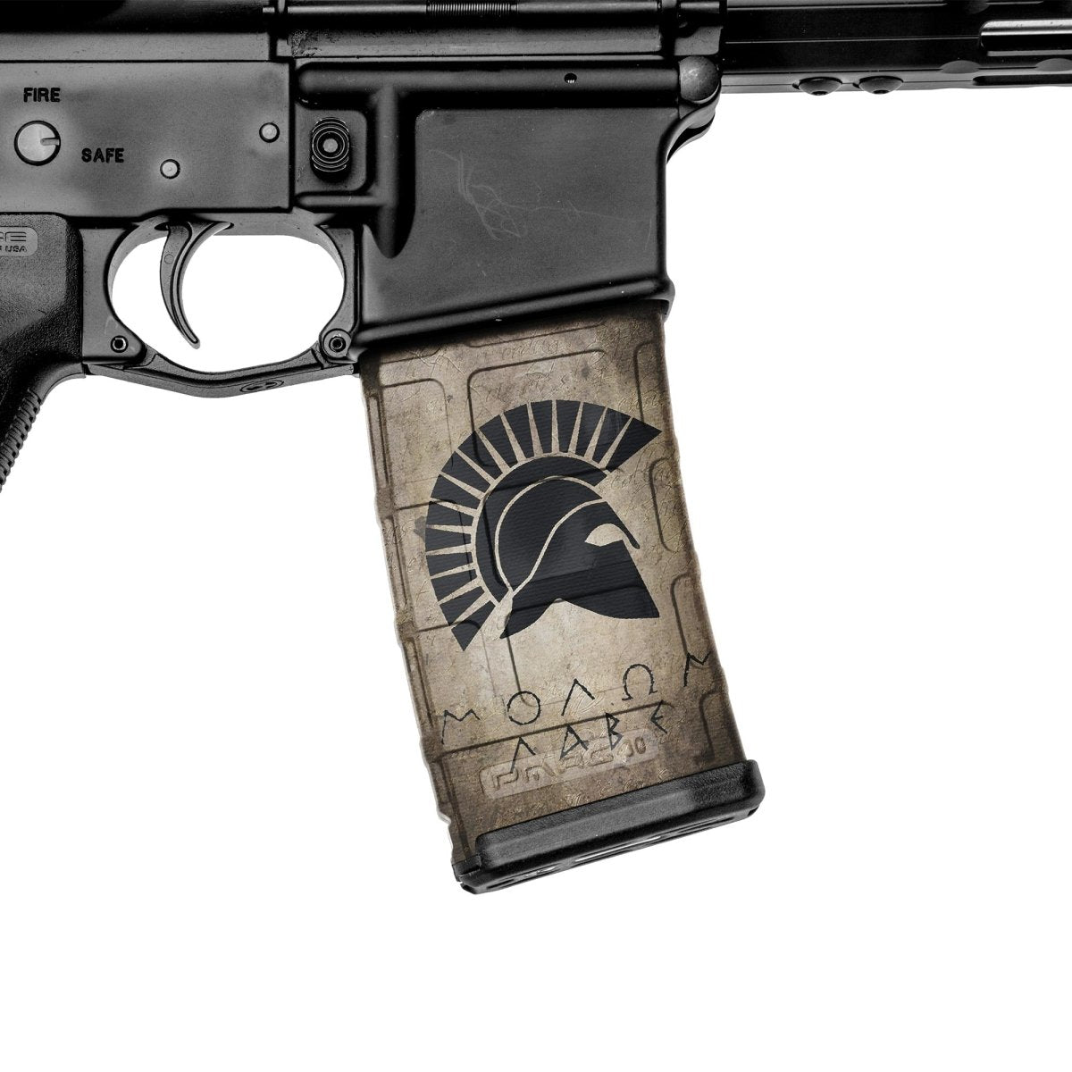 AR-15 Mag Skin (Molon Labe Tan)