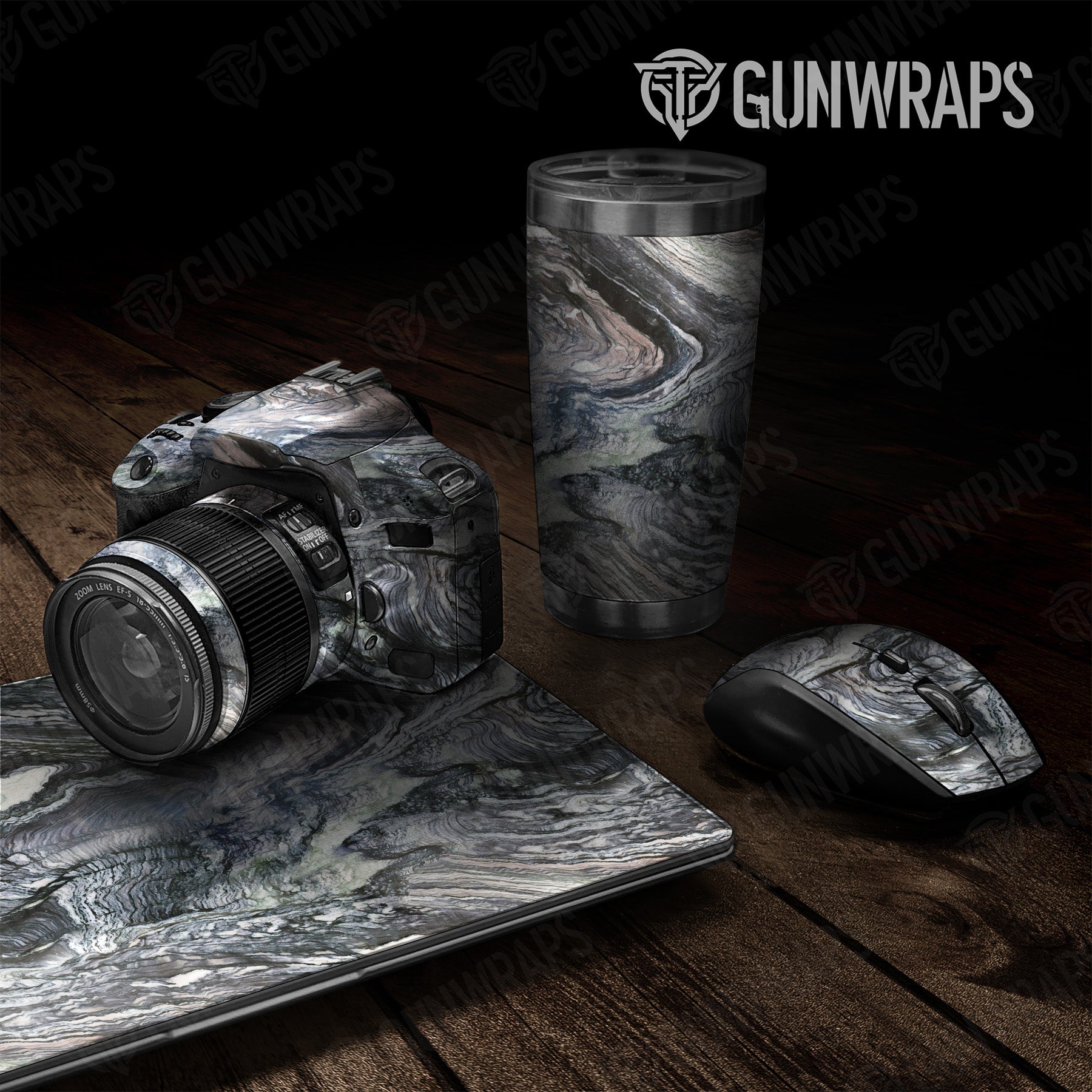 Universal Sheet Stone Typhoon Gray Granite Gear Skin Vinyl Wrap