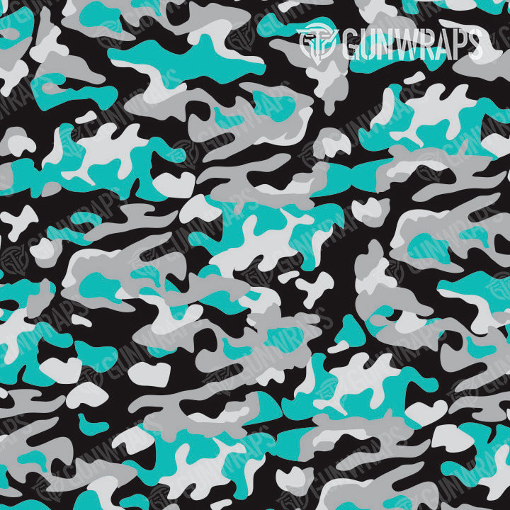 AK 47 Classic Tiffany Blue Tiger Camo Gun Skin Vinyl Wrap