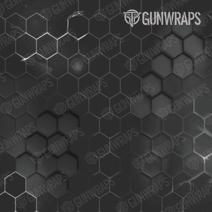 AK 47 Hex Electric Black Gun Skin Vinyl Wrap