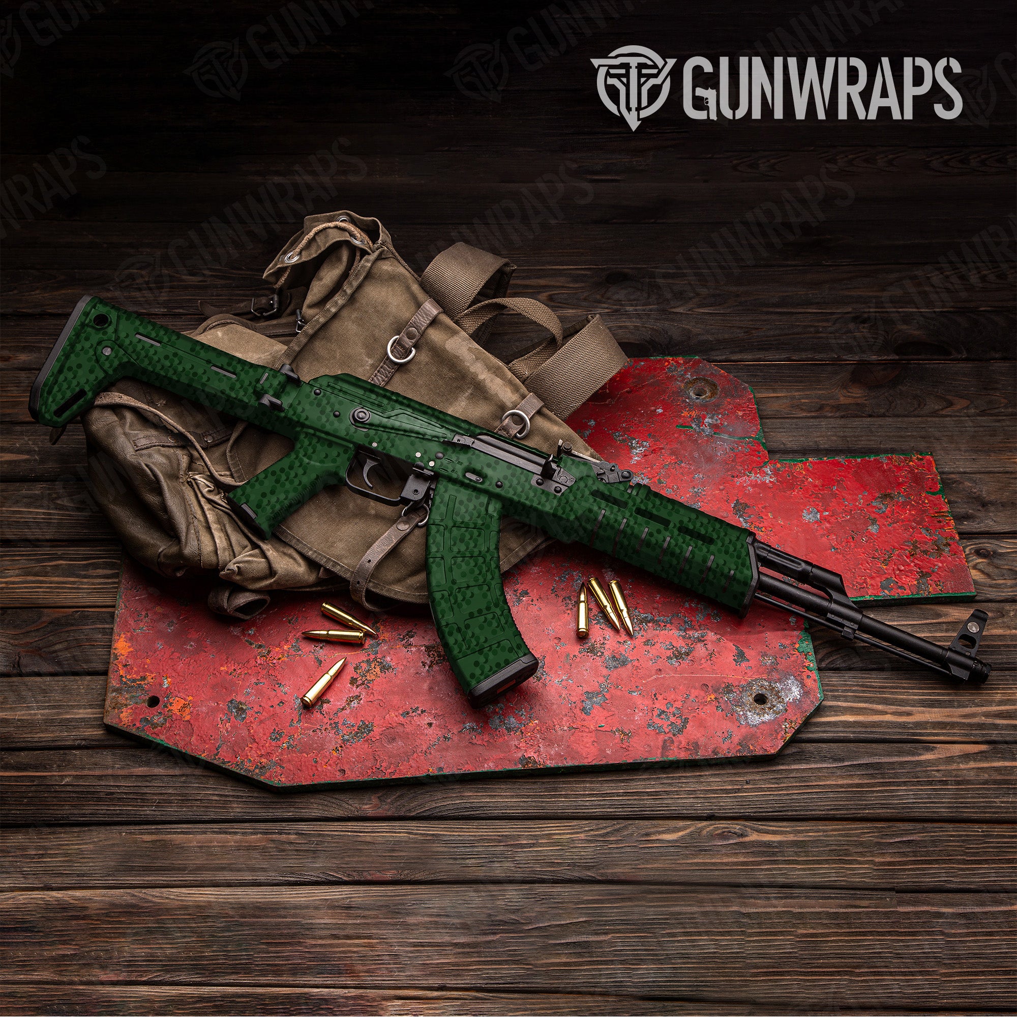 AK 47 Eclipse Camo Elite Green Gun Skin Vinyl Wrap