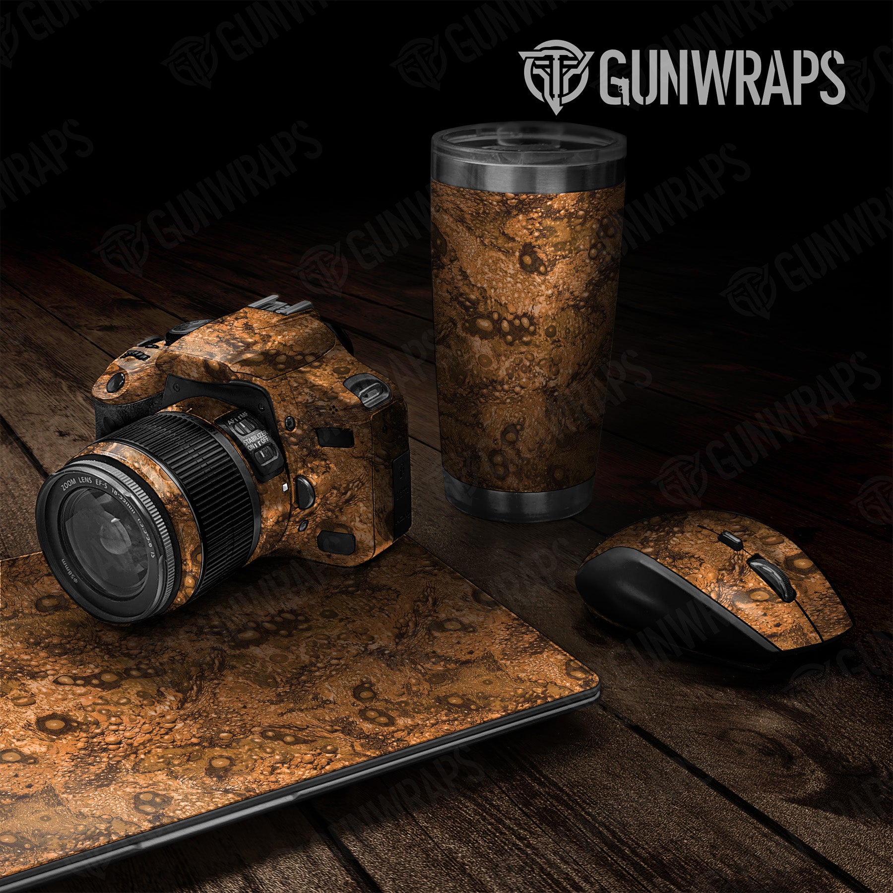 Universal Sheet Toadaflage Orange Camo Gear Skin Vinyl Wrap