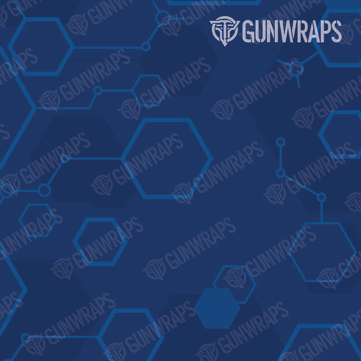 AK 47 Hex DNA Elite Blue Gun Skin Vinyl Wrap