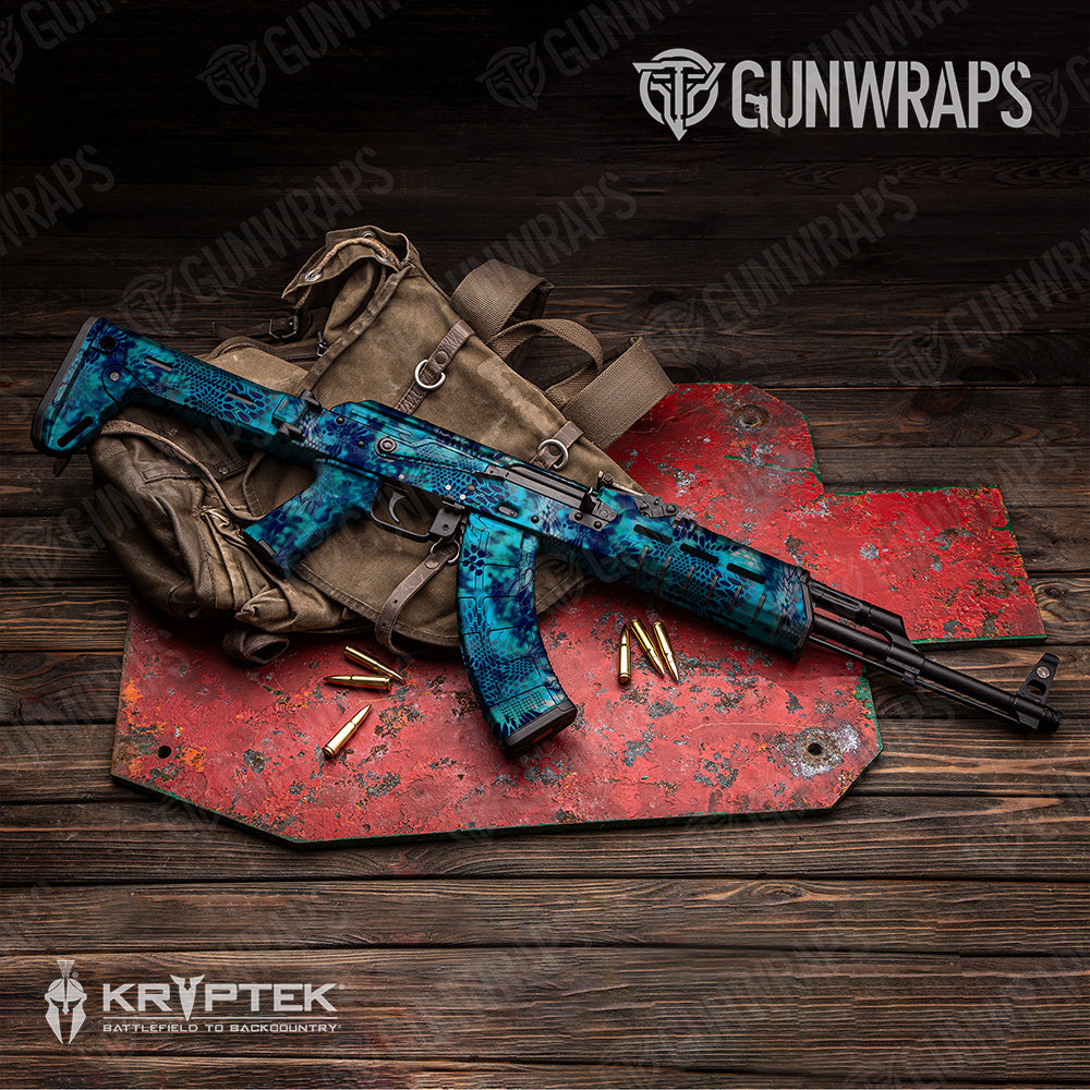 AK 47 Kryptek Pontus Camo Gun Skin Vinyl Wrap