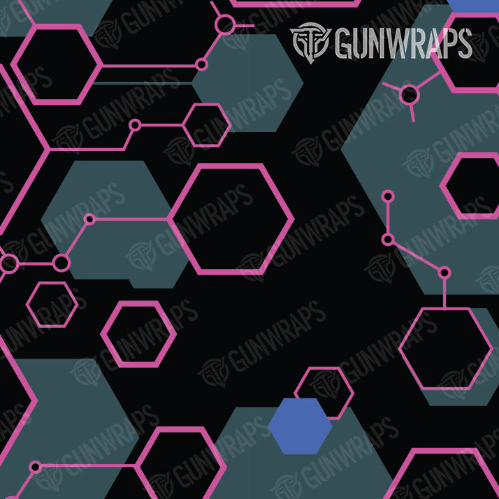 AK 47 Hex DNA Magenta Frost Gun Skin Vinyl Wrap