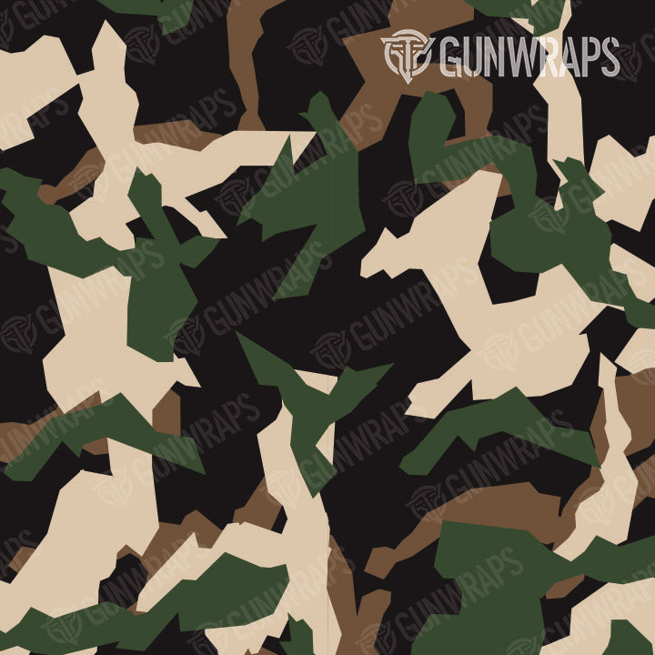 AK 47 Erratic Woodland Camo Gun Skin Vinyl Wrap