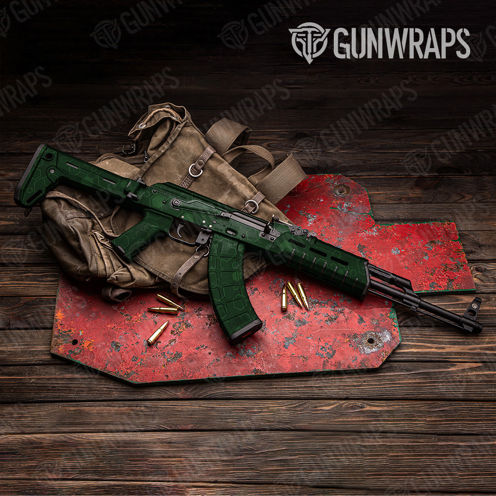 AK 47 Hex DNA Elite Green Gun Skin Vinyl Wrap