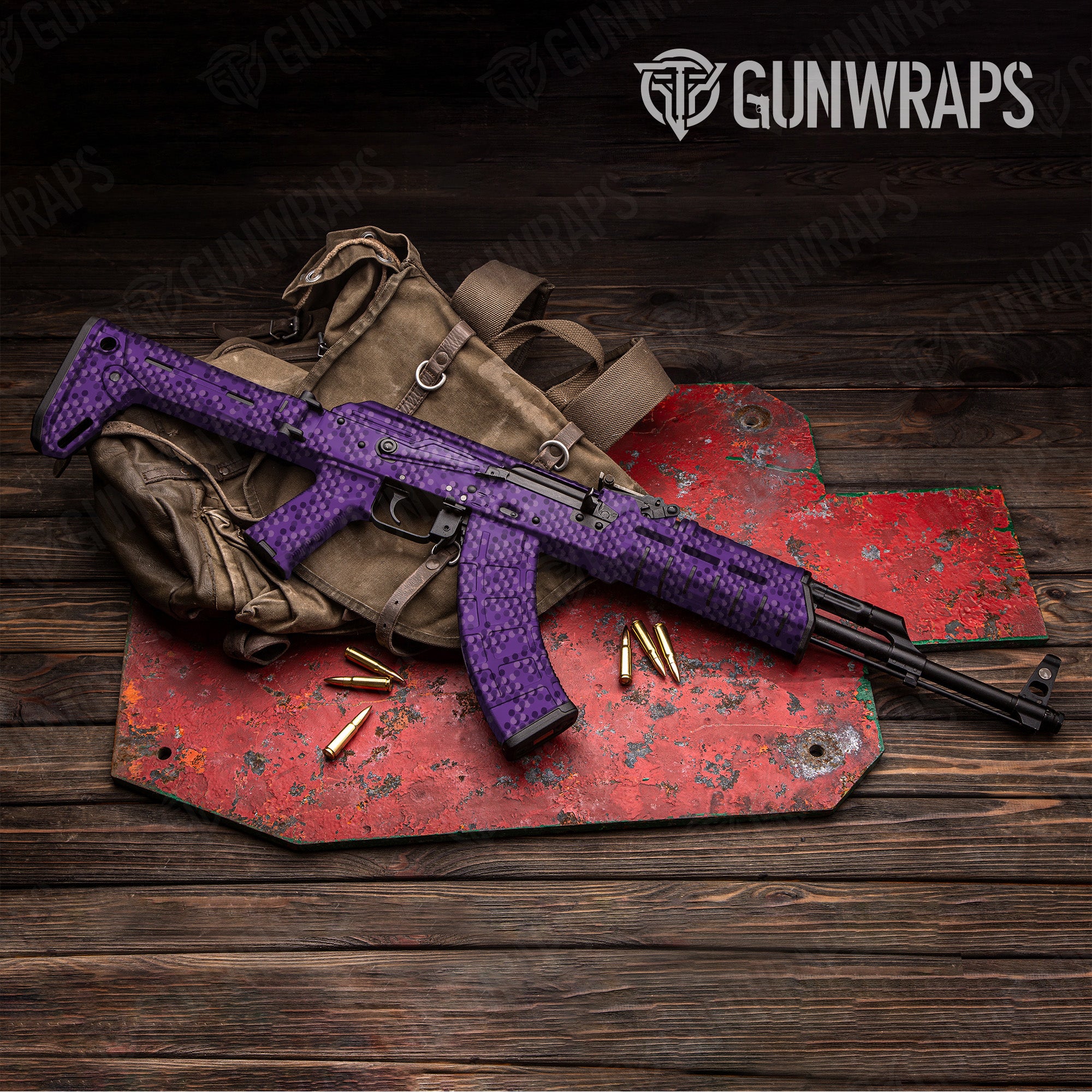 AK 47 Eclipse Camo Elite Purple Gun Skin Vinyl Wrap Hot on Sale
