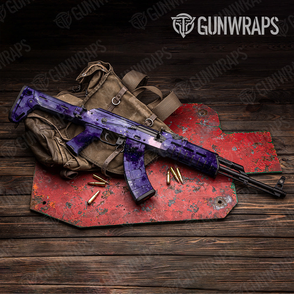 AK 47 Galaxy Dark Matter Gun Skin Vinyl Wrap