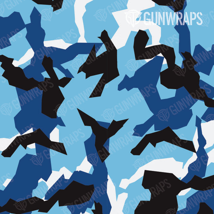 AK 47 Erratic Baby Blue Camo Gun Skin Vinyl Wrap