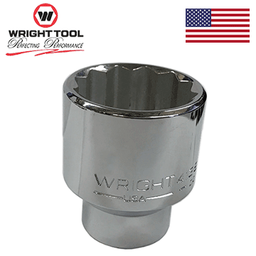 19/32″ Wright Tool 1/2″ Drive 12 Point Standard Socket #4119 (4119WR) Hot on Sale