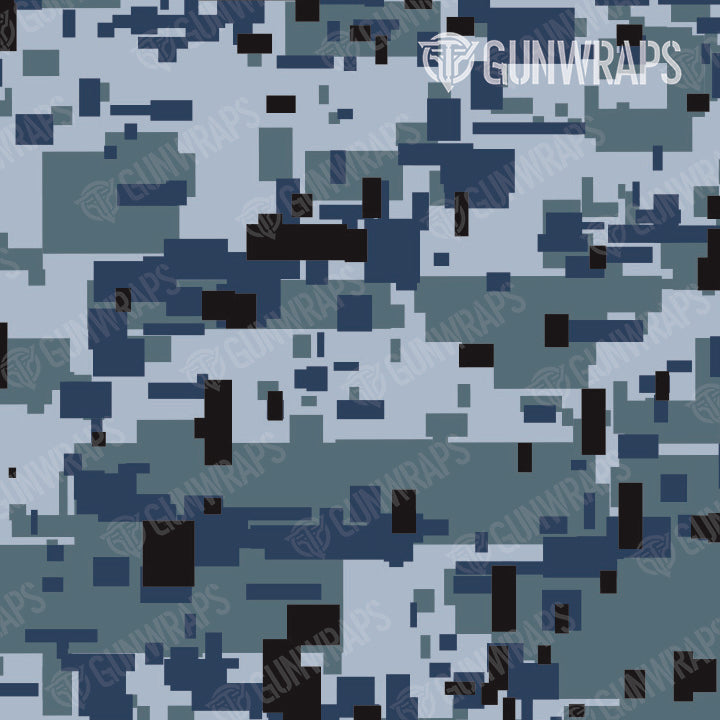 AK 47 Mag Digital Navy Camo Gun Skin Vinyl Wrap Fashion