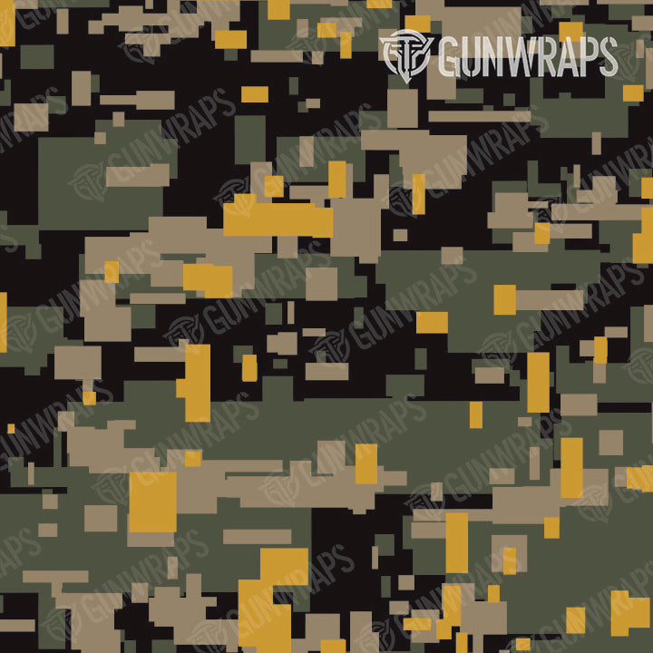 AK 47 Mag Digital Militant Yellow Camo Gun Skin Vinyl Wrap Online Sale