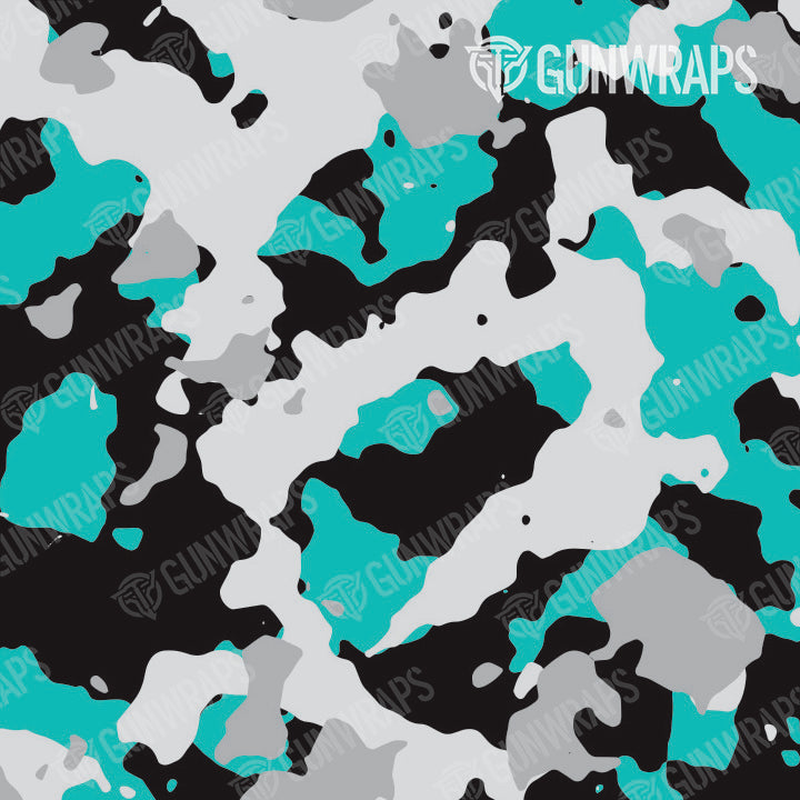 AK 47 Mag Cumulus Tiffany Blue Tiger Camo Gun Skin Vinyl Wrap
