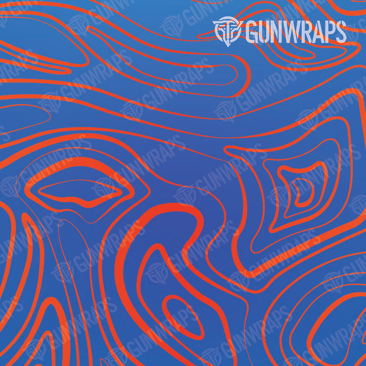 AK 47 Mag Damascus Fire & Ice Gun Skin Vinyl Wrap