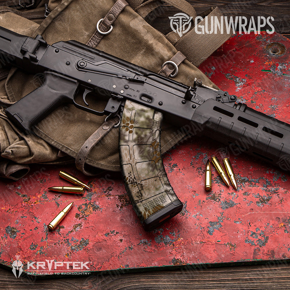AK 47 Mag Kryptek Highlander Camo Gun Skin Vinyl Wrap
