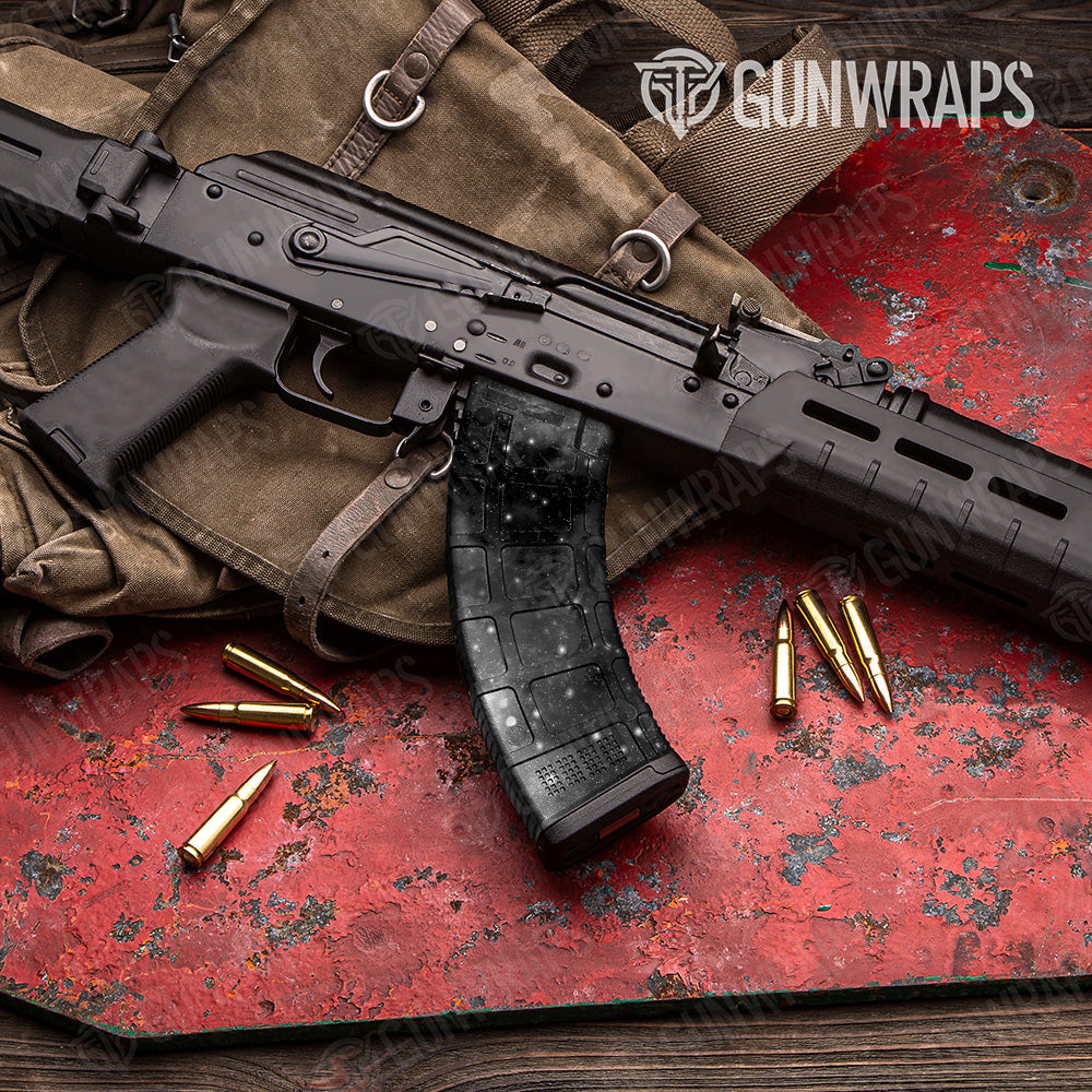 AK 47 Mag Galaxy Grey Gun Skin Vinyl Wrap