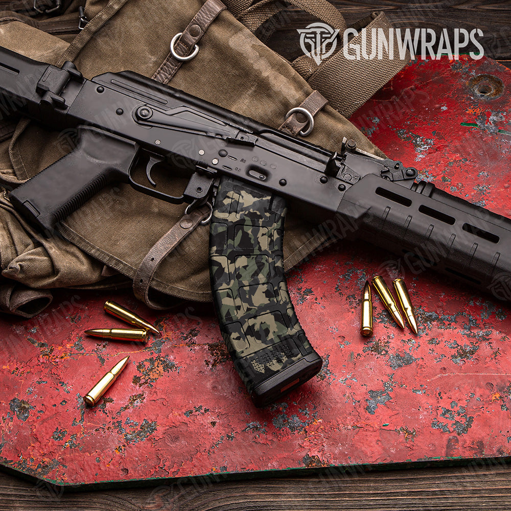 AK 47 Mag Erratic Militant Charcoal Camo Gun Skin Vinyl Wrap Online