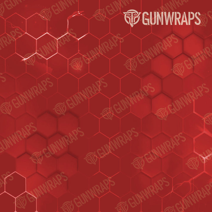 AK 47 Mag Hex Electric Red Gun Skin Vinyl Wrap