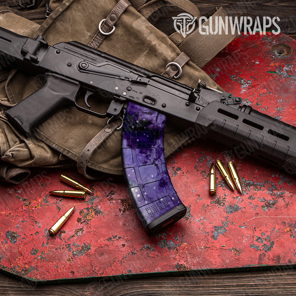 AK 47 Mag Galaxy Dark Matter Gun Skin Vinyl Wrap on Sale