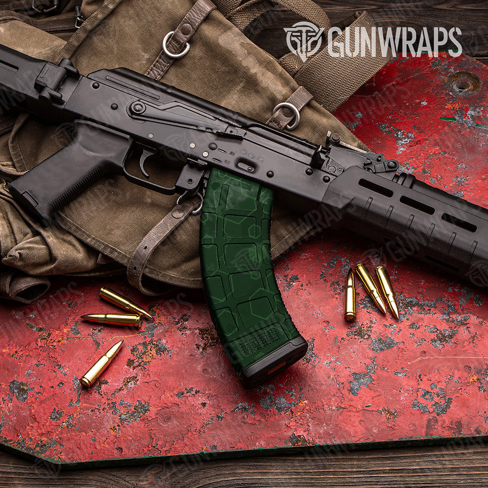 AK 47 Mag Hex DNA Elite Green Gun Skin Vinyl Wrap